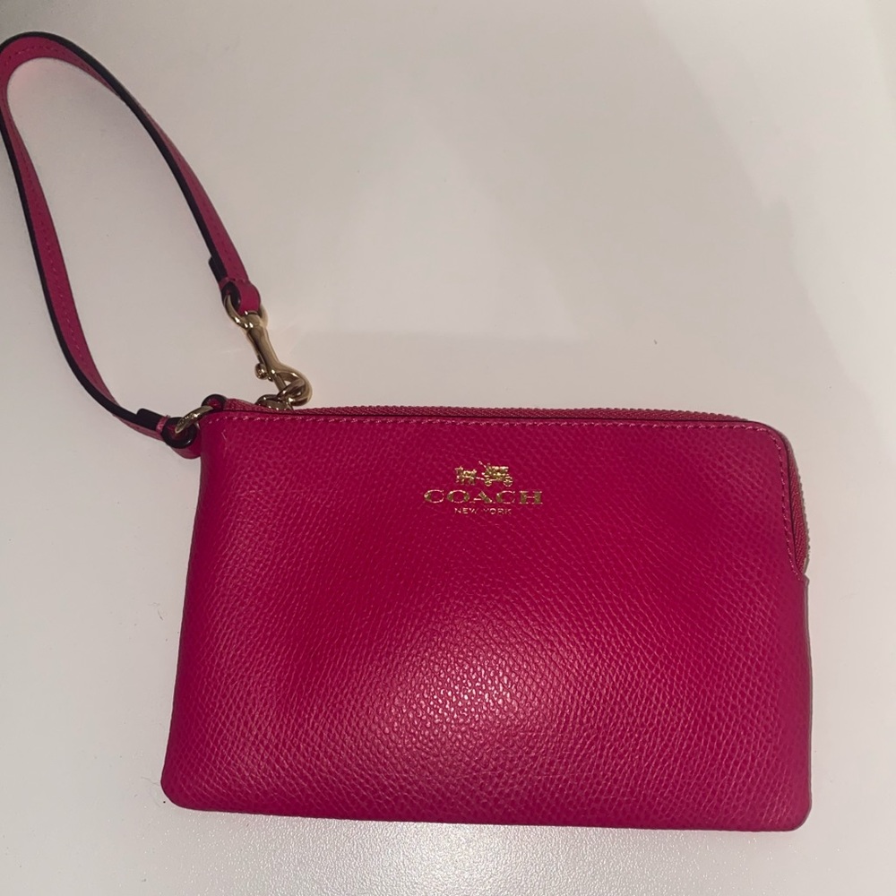 Hot Pink Authentic Coach Wallet